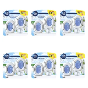 Ambi Pur Łazienka Cotton Fresh Dyfuzor do odświeżacza powietrza, 2x75ml X6