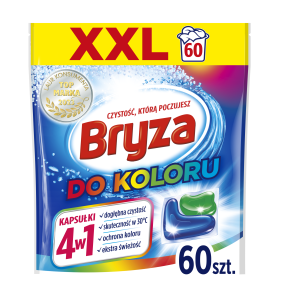 Kapsułki do prania 4w1 do koloru Bryza 60 szt.