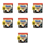 FINISH Kapsułki do zmywarki Ultimate Plus lemon 18 tabletek X7