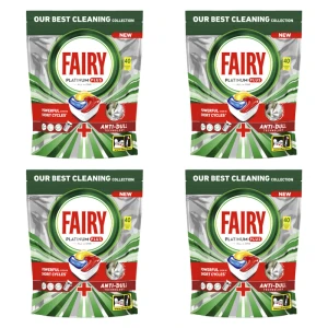 Fairy Platinum Plus All In One Tabletki do zmywarki Cytryna 40 szt. X4