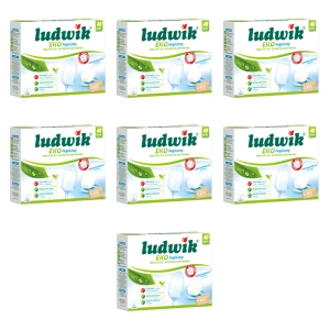 Ludwik Ekologiczny ALL IN ONE tabletki do zmywarek 40 szt. X7
