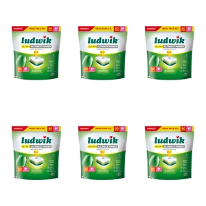 Ludwik tabletki do zmywarek all in 1 Ultimate Power 80 szt. grapefruit X6