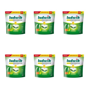 Ludwik tabletki do zmywarek all in 1 Ultimate Power 80 szt. lemon X6
