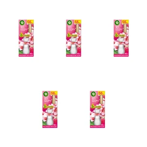 Air Wick Patyczki zapachowe Kwiat Wiśni i Soczyste Maliny 42 ml X5