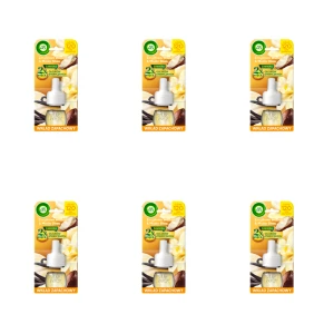 Air Wick Elektryczny odświeżacz powietrza Zmysłowa Wanilia i Masło Shea Wkład 19 ml X6