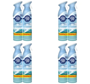 Ambi Pur Ocean Mist Odświeżacz powietrza w sprayu 2 x 185 ml X4