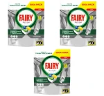 Fairy Platinum All In One Kapsułki do zmywarki Cytryna 81 szt. X3
