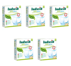 Ludwik Ekologiczny ALL IN ONE tabletki do zmywarek 75 szt. X5