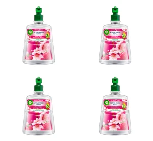 Air Wick Odświeżacz powietrza Active Fresh Kwiat Wiśni i Soczyste Maliny Wkład 228 ml X4