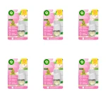 Air Wick Elektryczny odświeżacz powietrza Biała Peonia i Kwitnący Jaśmin Komplet 19 ml X6