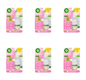 Air Wick Elektryczny odświeżacz powietrza Biała Peonia i Kwitnący Jaśmin Komplet 19 ml X6