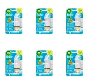 Air Wick Elektryczny odświeżacz powietrza Bryza Oceanu i Sól Morska Komplet 19 ml X6