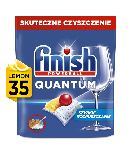 Tabletki do zmywarki Quantum All-in-1 lemon Finish 35szt.