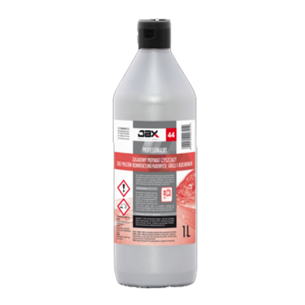 Profesjonalny zasadowy preparat czyszczący do pieców konwekcyjno-parowych, grilli i kuchenek Jax Professional 44 1 l Profesjonalny zasadowy preparat czyszczący do pieców konwekcyjno-parowych, grilli i kuchenek Jax Professional "44" 1L