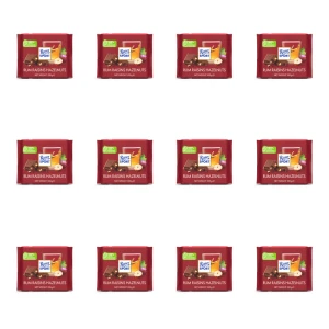 Ritter Sport czekolada mleczna z rumem i bakaliami 100g X12
