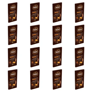 Wawel Czekolada Premium Gorzka 64% cocoa Skórka z pomarańczy 90g X16