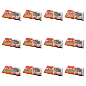 Terravita Czekolada mleczna z orzechami laskowymi 30% Nuts 100g okienko X12