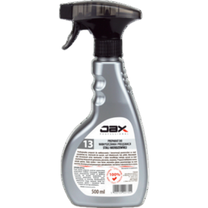 Profesjonalny preparat do pielęgnacji i nabłyszczania stali nierdzewnej Jax Professional "13" 500 ml