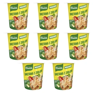 Knorr Danie Makaron Śmietana z ziołami 59g X8
