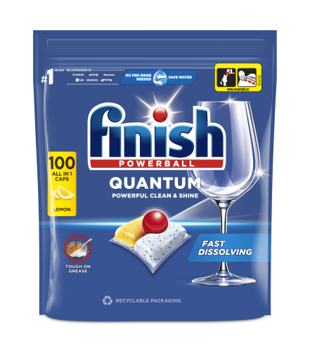 Tabletki do zmywarki All-in-1 lemon Finish Quantum 100szt.