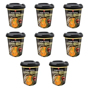 VIFON-TOKYOTO- Danie UDON CURRY z nudlami o smaku kurczaka ( lekko pikantna) 85 g X8