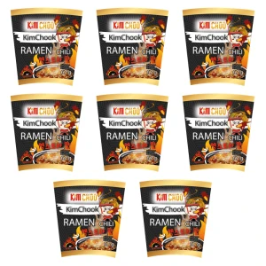 KIM CHOO RAMEN CHILI - Zupa błyskawiczna z nudlami o smaku chili (pikantna) 67g X8