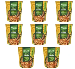 Knorr Cup Fusion Noodles Makaron słodko kwaśny 82g X8