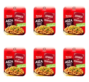 Danie błyskawiczne o smaku teriyaki z makaronem pszennym typu noodle 270g X6