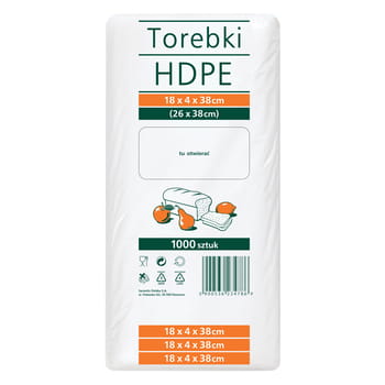 Torebki spożywcze HDP 18x4x35cm 26x35cm Sarantis 1000szt. Sarantis_Torebki_HDPE_26_x_38_cm_1000_sztuk_Sarantis_80885791_0_350_350.jpg