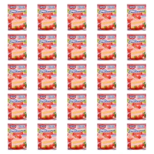 Dr. Oetker Masa śmietanowa truskawkowa z kawałkami owoców 89 g X25
