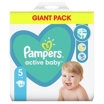 Pieluchy Pampers Active Baby Rozmiar 5 64 szt. Pampers_Pampers_Active_Baby_Rozmiar_5_64_pieluszki_11-16_kg_39516232_0_350_350.jpg