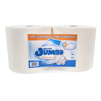 Ręcznik papierowy 2 warstwowy Słonik Jumbo Professional 2 rolki SLONIK_JUMBO_CZYSCIWO_SLONIK_JUMBO_PROFESSIONAL_BIALE_2_ROLKI_2_WARSTWOWE_78202587_0_350_350.jpg