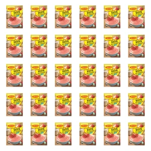 WINIARY Budyń z cukrem smak truskawkowy 60g X30