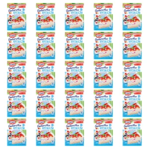 Dr. Oetker Galaretka krystaliczna o smaku truskawkowo-waniliowym 72 g X25