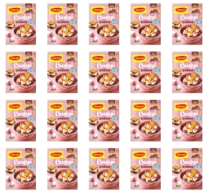 Winiary Budyń smak deseru S'MORES (herbatników przekładanych pieczonymi piankami i czekoladą) bez dodatku cukru 35g X20