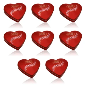 Lindt LINDOR Milk Heart Tin 187g X8