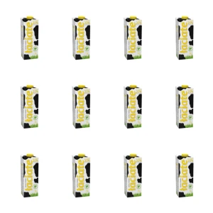 Mleko Polskie Łaciate Krowie UHT w Kartonie Naturalne Świeże 2% 1 L Mlekpol X12