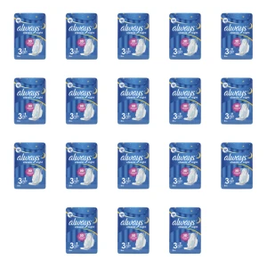 Always Classic Night Podpaski ze skrzydełkami, 8 sztuk X18