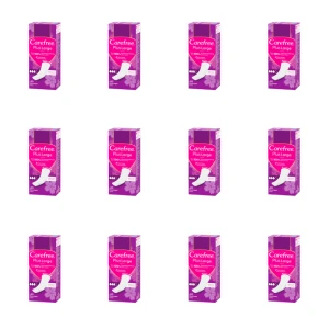 Carefree Plus Large Light Scent, wkładki higieniczne 20 szt. X12
