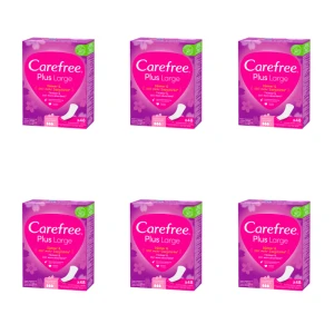 Carefree Plus Large Light Scent, wkładki higieniczne 48 szt. X6