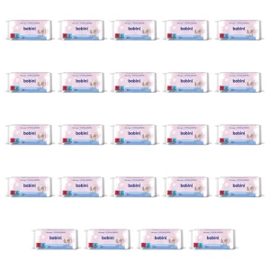 BOBINI BABY Chusteczki dla niemowląt 60szt. Hypoalergiczne z mleczkiem owsianym X24