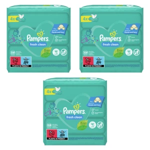 Pampers chusteczki pielegnacyjne Fresh Clean 4x52 szt X3