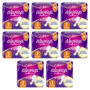Always podpaski Platinum Normal 16 sztuk X8