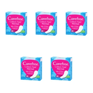 Wkładki higieniczne Carefree Cotton Aloe 56 szt. X5