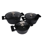 Zestaw garnków Black Stone Zwieger 6 elementów