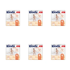 Kindii Pieluchomajtki maxi rozmiar 4 (9-15 kg) 22 szt. X6