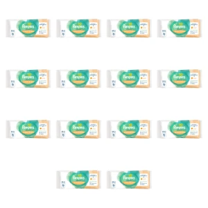 Pampers Harmonie Protect & Care Chusteczki nawilżane dla dzieci 1 opakowanie = 44 chusteczki X14