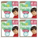 Pampers Harmonie Baby Pieluchomajtki, rozmiar 4, 22 sztuki, 9kg-15kg X4