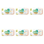 Pampers Harmonie Protect & Care Chusteczki nawilżane dla dzieci 3 opakowania = 132 chusteczki X6