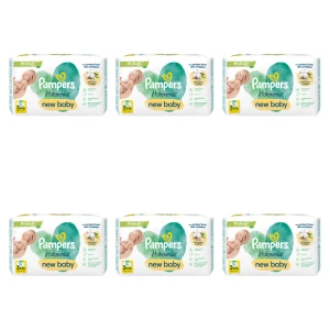 Pampers Harmonie New Baby Chusteczki nawilżane dla dzieci 3 opakowań = 138 chusteczek X6